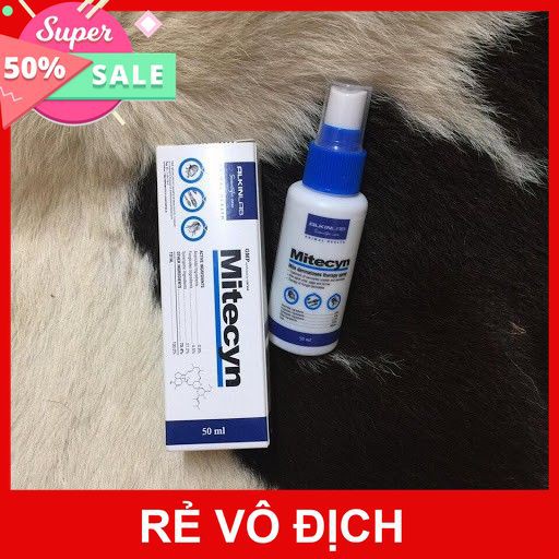 [ RẺ SIÊU 9,9% ][ SALE 35%] Thuốc xịt Mitecyn trị viêm da, nấm cho chó mèo