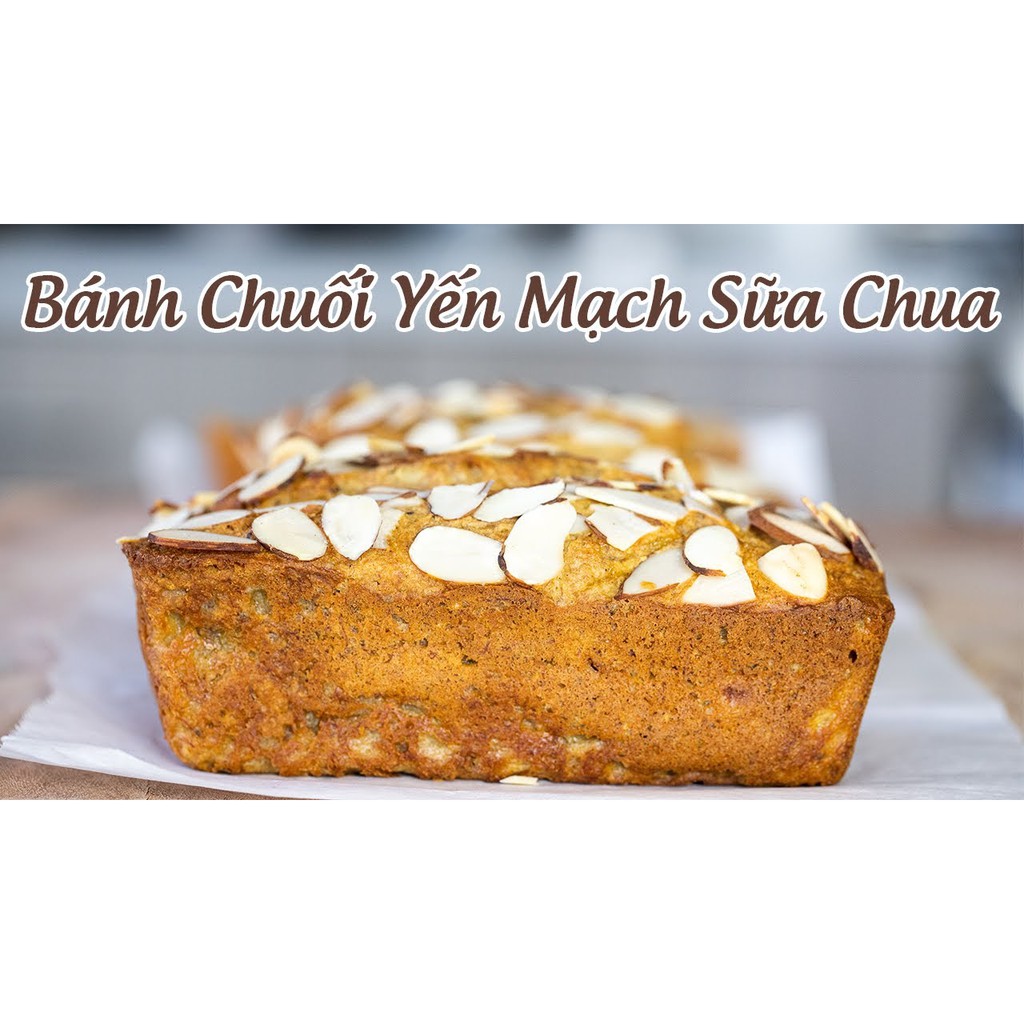 Set nguyên liệu làm bánh mì chuối sữa chua yến mạch