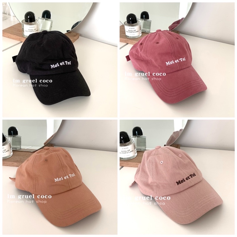 MŨ LƯỠI TRAI NAM NỮ HÀN QUỐC VẢI COTTON MỀM, NÓN KẾT THÊU CHỮ FREESIZE