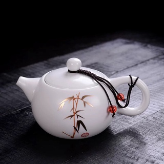 Ấm sứ Đức Hóa men sứ bạch nha