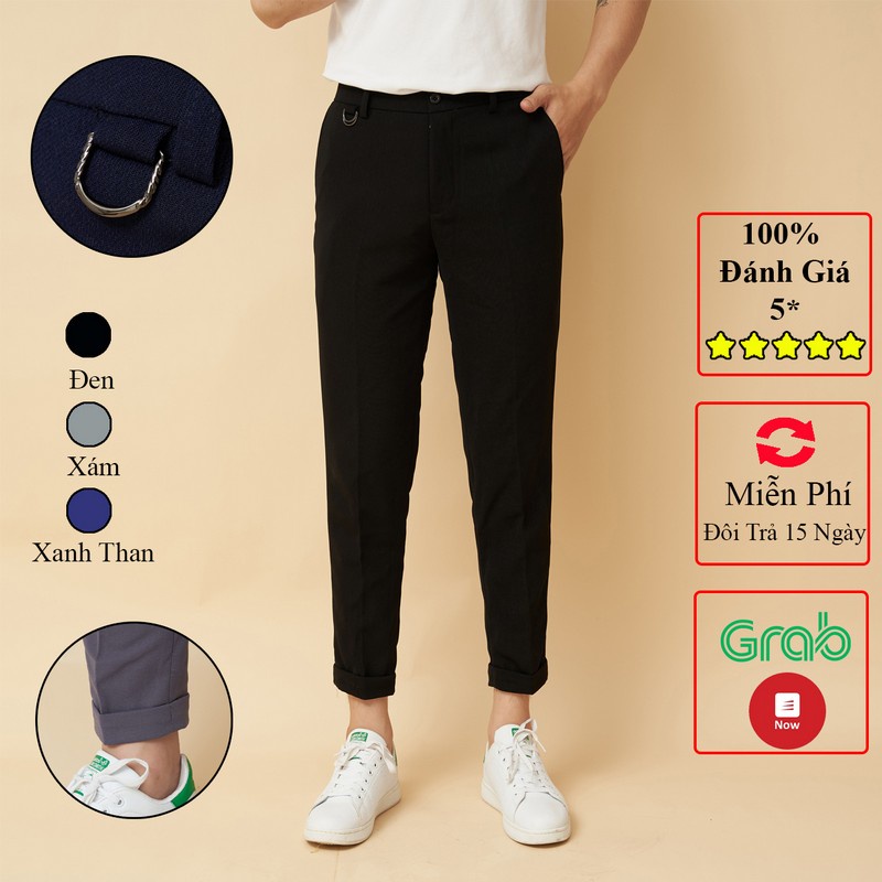 Quần tây nam thiết kế [Hàng Độc Quyền toàn Shopee] co dãn ,dáng đứng không nhăn nhiều màu dành cho nam cân nặng 45-75kg