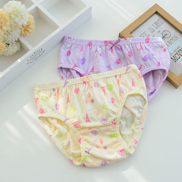Bộ 5 quần cotton bé gái 2-13 tuổi cotton mềm mại, thoải mái cho bé gái cân nặng 7.5 - 37.5 kg