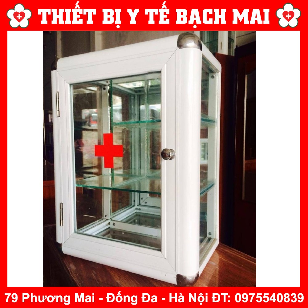 Tủ Thuốc Y Tế Gia Đình Nhôm Kính [Tủ Nhỏ]