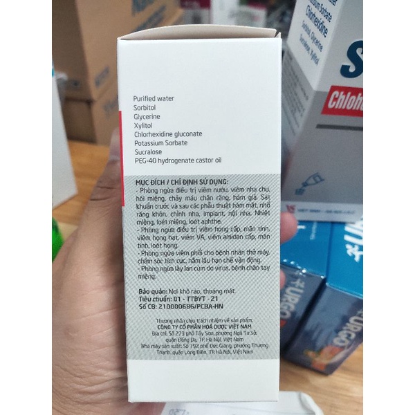 Nước súc miệng,súc họng SMC