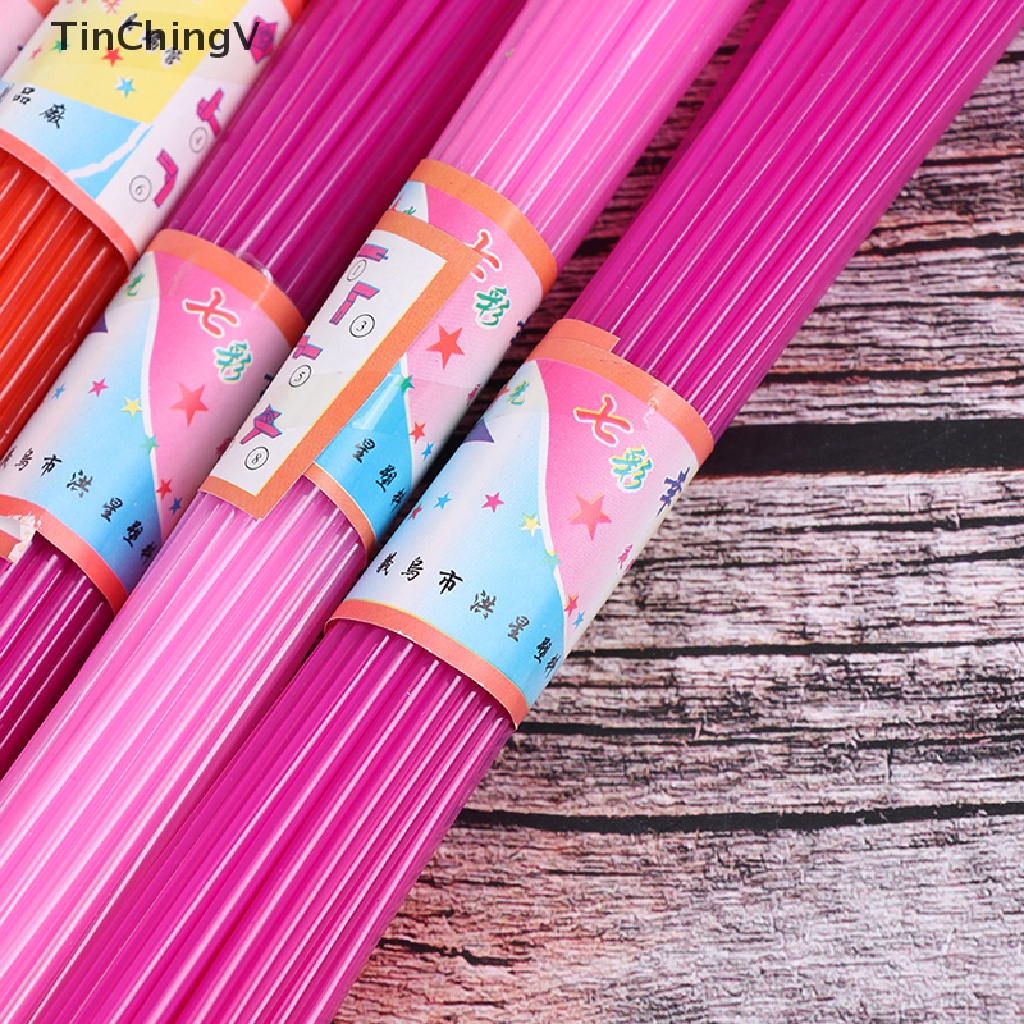 Hộp 350 Ống Hút Nhựa Trong Suốt Hình Ngôi Sao May Mắn Xếp Origami DIY Cho Bé