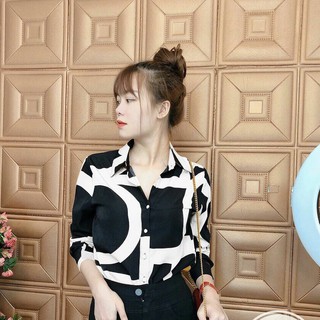 Áo sơ mi họa tiết