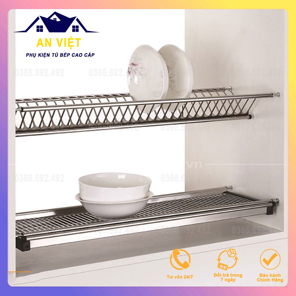 Giá Úp Bát Đĩa Cố Định Cho Tủ Bếp INOX304 (Bảo Hành Chính Hãng 10 Năm)