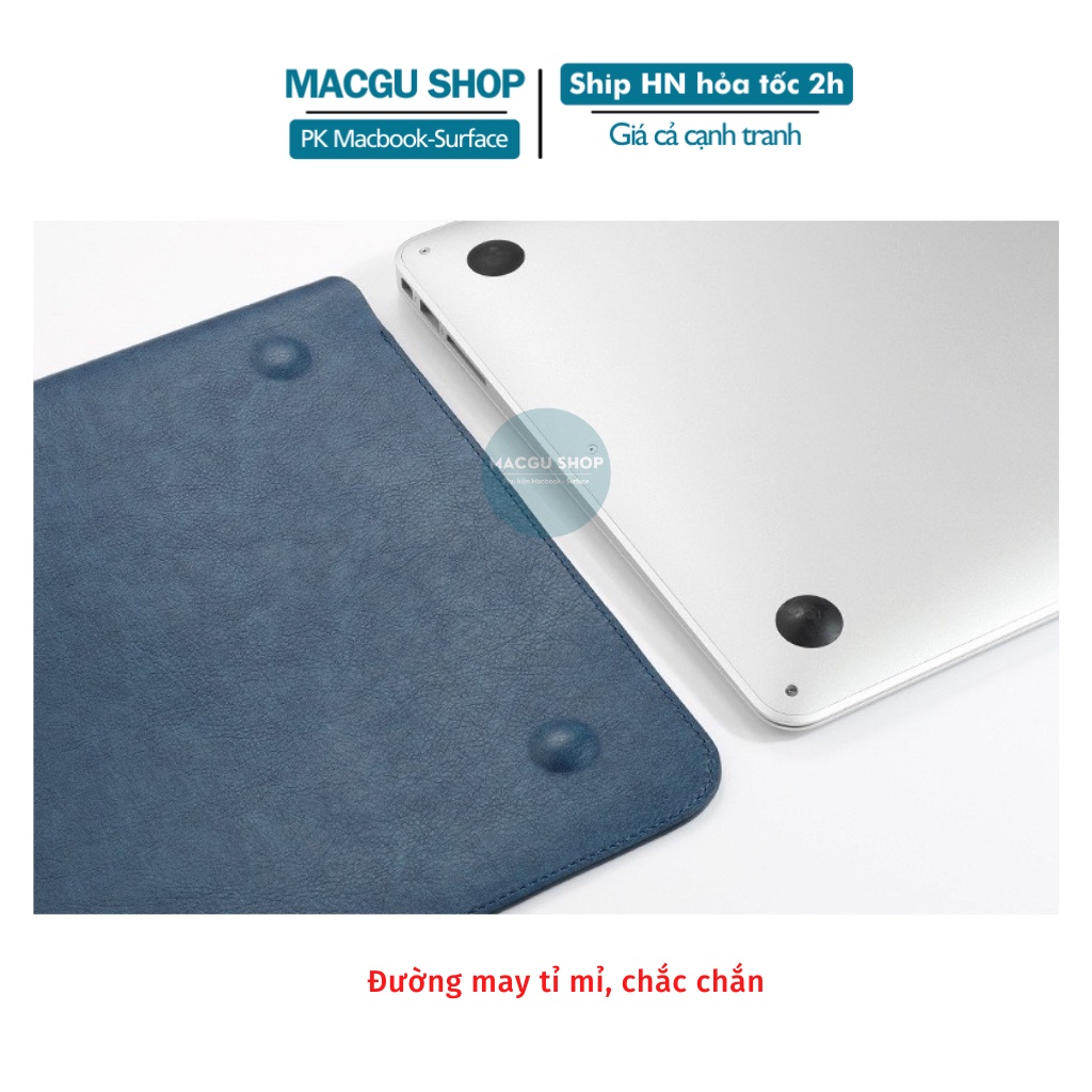 Bao da Macbook, Surface, Laptop cao cấp mỏng nhẹ, chống sốc chống nước