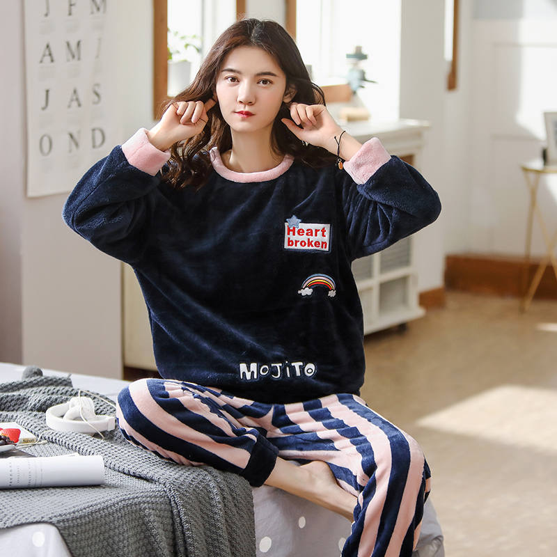 áo nữ đồ bộ pyjama Set Đồ Ngủ Dài Vải Phi Bóng Cho Cặp Đôi pijama Đồ ngủ đôi đồ mặc nhà thu đông lụa cặp đôi cao cấp nam