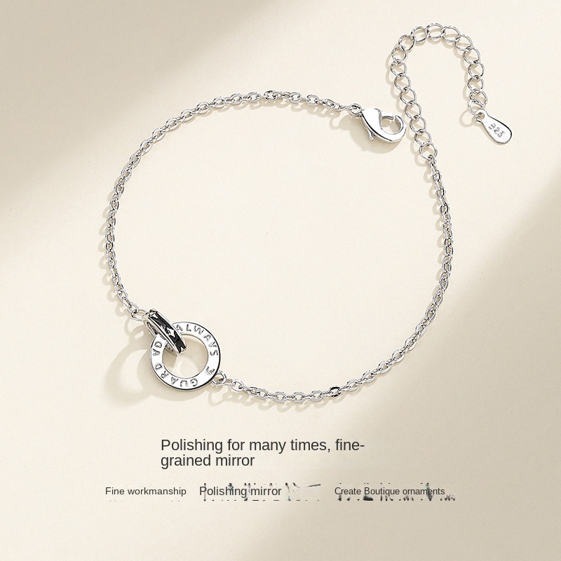 Vòng Tay Cặp Nhẫn Đôi Hình Ngôi Sao Và Mặt Trăng Bảo Vệ Thời Thượng