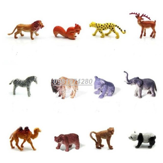 Bộ động vật hoang dã 53 chi tiết cho bé