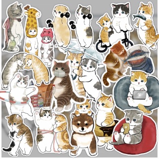 Set 50 sticker mèo cute dán trang trí - MS39
