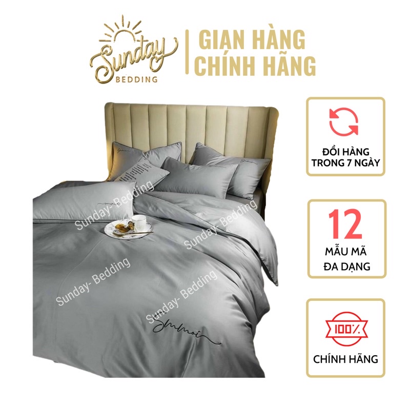 Bộ Chăn Ga Gối Lụa Tencel 60s/4 món đơn sắc nhập khẩu cao cấp