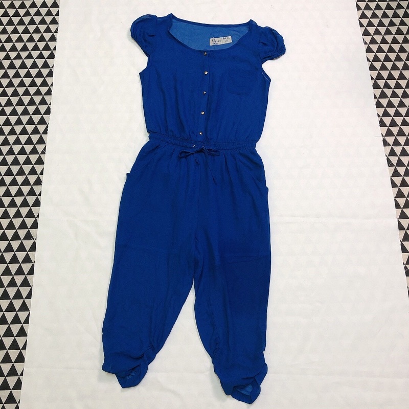 Jumpsuit  xanh lưng thun đồ si 2hand