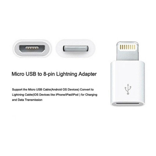 Bộ 10 đầu điều hợp chuyển đổi Apple Lightning sang Micro USB cho iPhone X/8/7/6 iPad Air Mini iPod