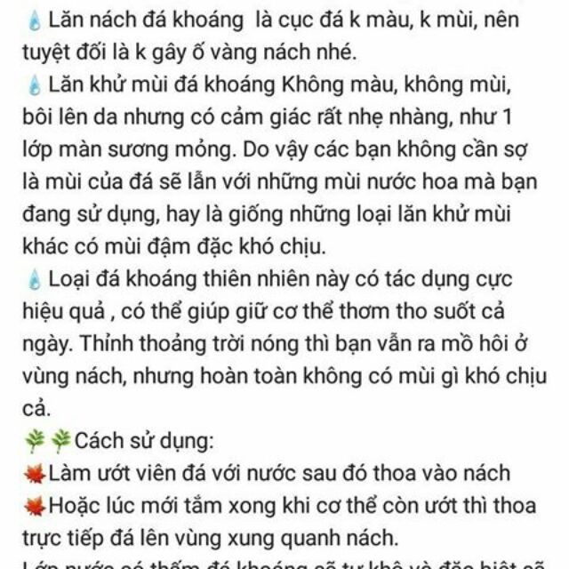 Lăn đá khoáng Thái lan _ lăn khử mùi