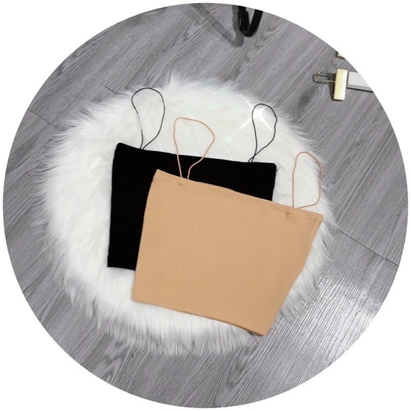 Áo 2 dây  croptop ôm ngực siêu co dãn  ( kèm ảnh chụp thật) alohashop91