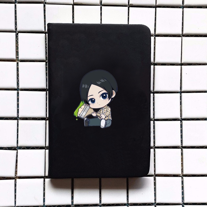 Sổ da cầm tay A6 in hình BLUE PERIOD anime chibi ghi chép tiện lợi đi học