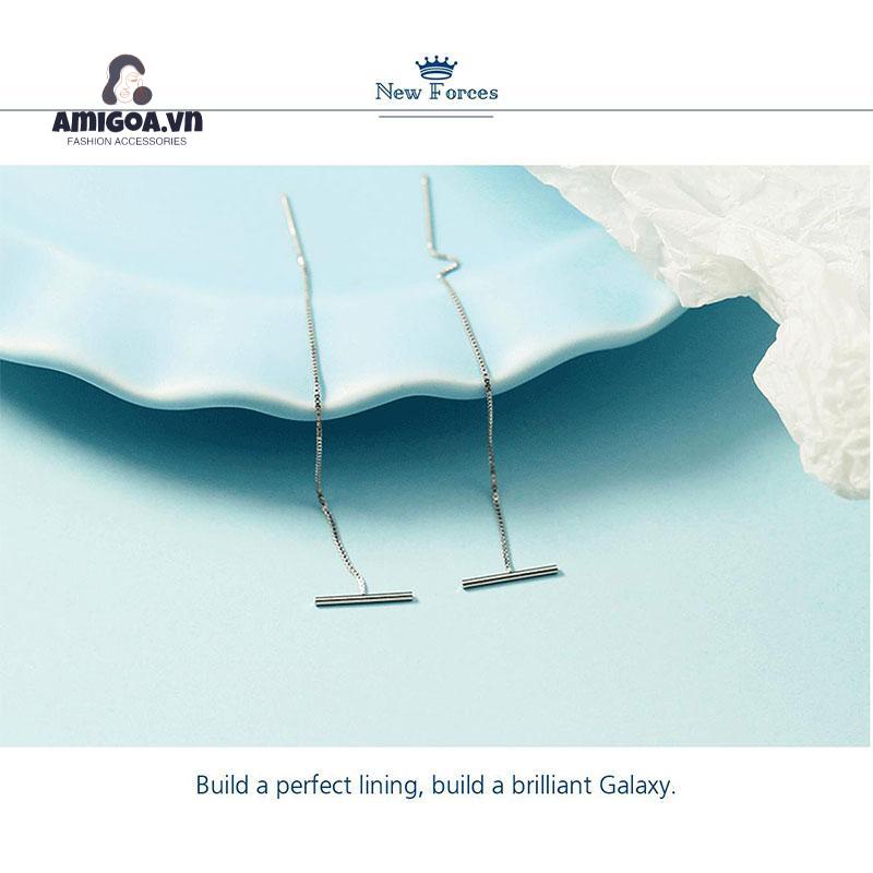 Bông Tai Dáng Dài Thiết Kế Đơn Giản Thời Trang