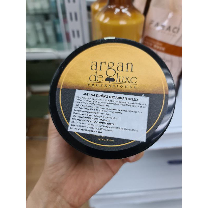 DẦU HẤP ARGAN DELUXE PHỤC HỒI TÓC HƯ TỔN 250ml - 500ML