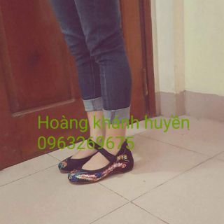 Oder giày thêu big sz kèm hình thật