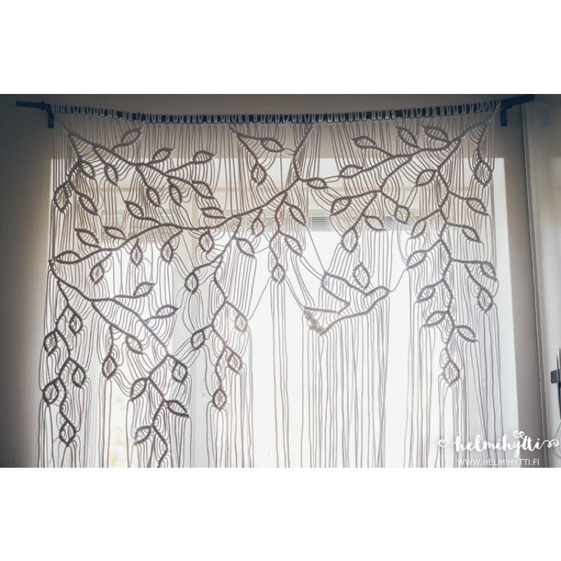 Rèm cửa sổ nghệ thuật macrame decor trang trí nhà cửa, homestay