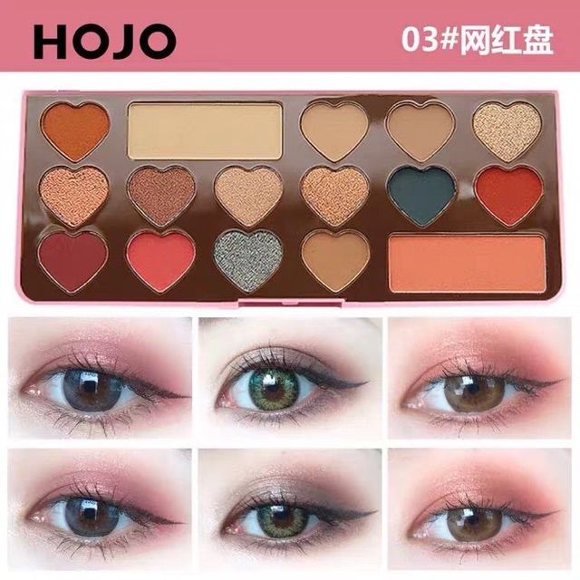Bảng mắt Hojo I Love It Chocolate 16 màu