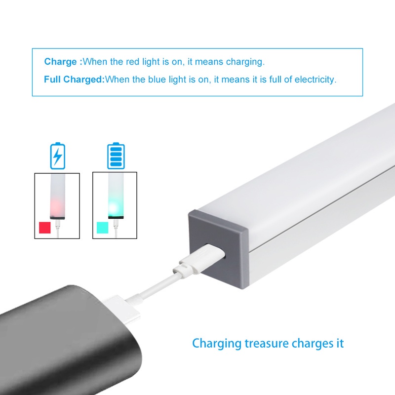 Đèn LED Cảm Biến Chuyển Động Không Dây Gắn Tường Sạc USB Tiện Dụng