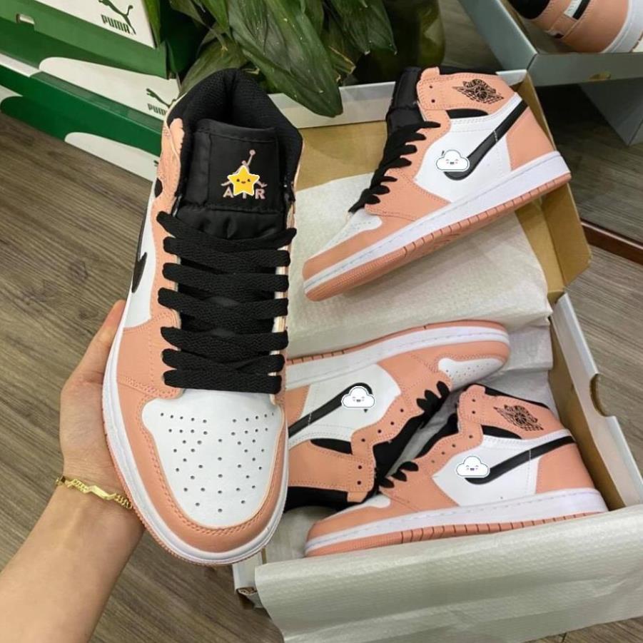 Giày thể thao nữ air Jordan 1 Hồng Đen cổ cao cổ thấp cá tính hot nhất 2021 Full Box -1_yhg | BigBuy360 - bigbuy360.vn