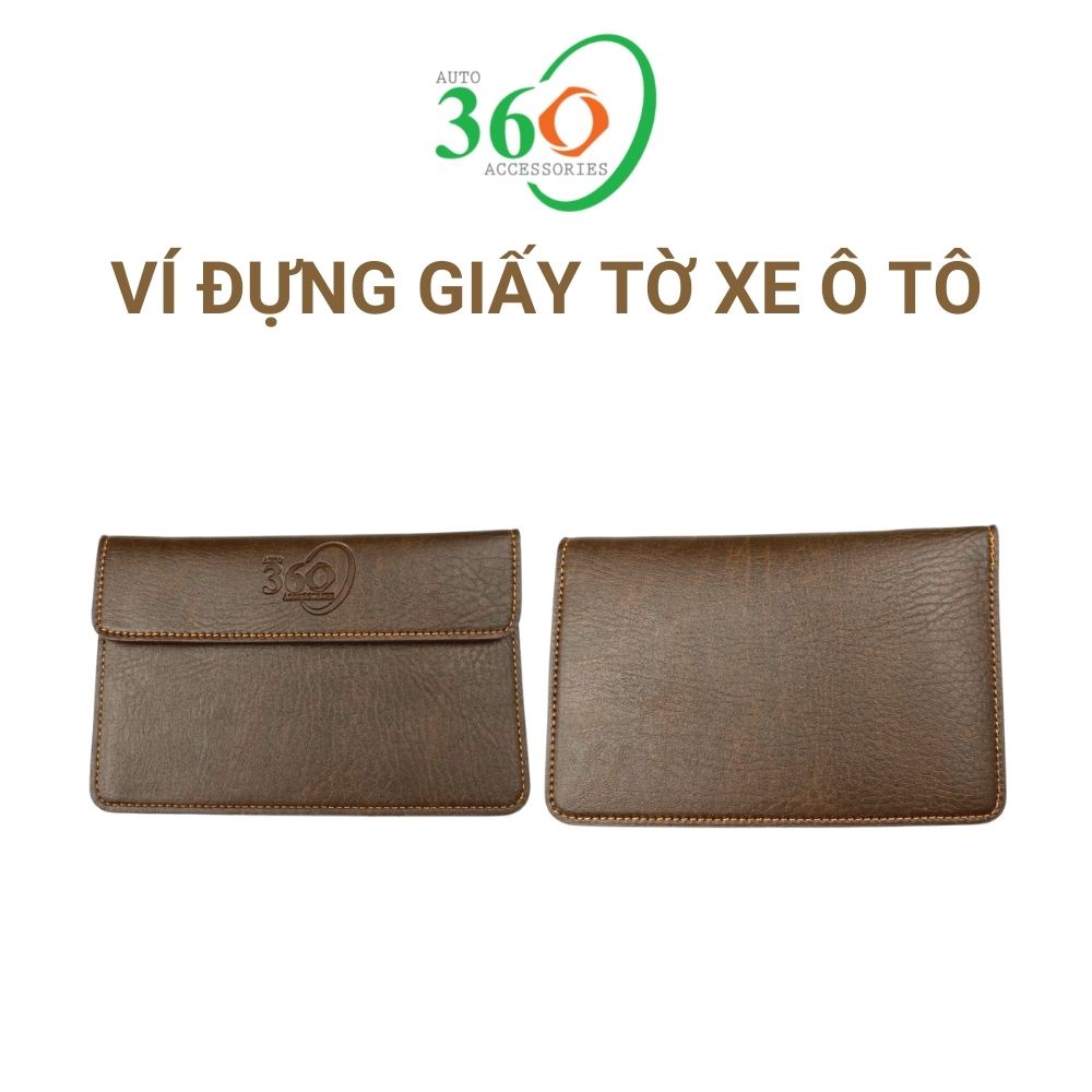 Ví đựng giấy tờ xe ô tô bằng da PU ví đựng đăng kiểm ô tô cavet bảo hiểm thẻ ngân hàng card visit