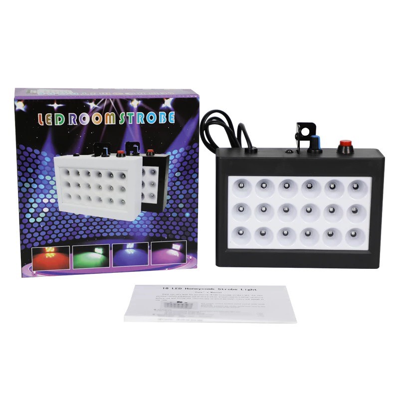ĐÈN CHỚP LIGHT 18 BÓNG RGB - THÍCH HỢP CHO  PARTY , DISCO ,BAR GIA ĐÌNH .
