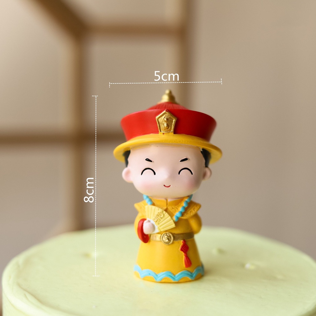 [SIÊU RẺ❤️] – Tượng Hoàng Thượng - Hoàng Hậu (1 Cặp) - Trang trí bánh sinh nhật bánh kem