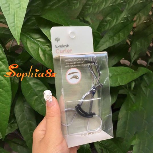 Kẹp bấm mi The Face Shop Eyelash Curler TFS Hàn Quốc siêu cong kèm 2 lõi thay