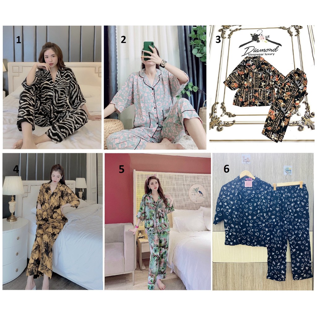 Đồ Bộ Lụa Mango  - Tay Cánh Dơi Quần Dài