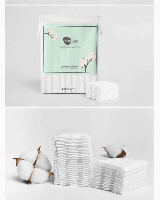 Bông tẩy trang FakeFace 100% cotton