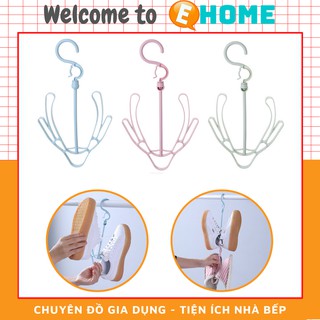 Móc treo giày dép - móc phơi giày dép bằng nhựa xoay 360 độ đa năng ehome eh-118