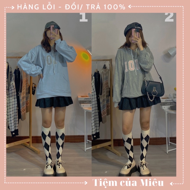Áo hoodie nỉ basic OIOI Tiệm của Miêu