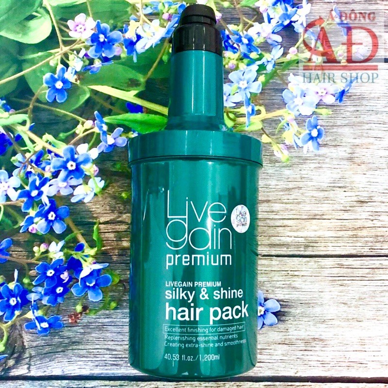 [Chính hãng] [Siêu rẻ] DẦU HẤP Ủ TÓC SUÔN MƯỢT NƯỚC HOA LIVEGAIN PREMIUM SILKY &amp; SHINE HAIR PACK 1200ML