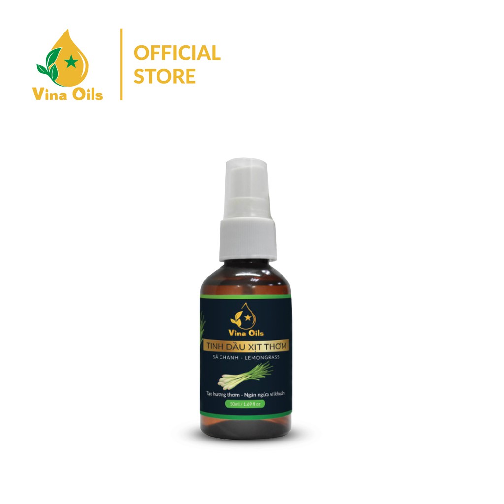 Tinh dầu xịt thơm sả chanh Vina Oils, Khử mùi, tạo hương thơm