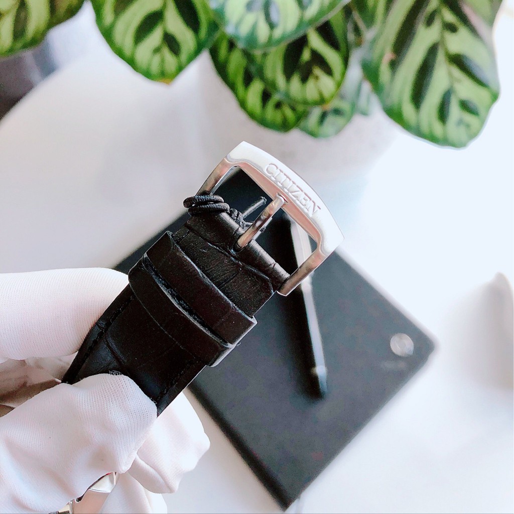 Đồng hồ Nam chính hãng Citizen Eco-Drive CA0369-11E Chronograph 6 kim,Lịch-Năng lượng ánh sáng-Dây da cao cấp-Size 43mm