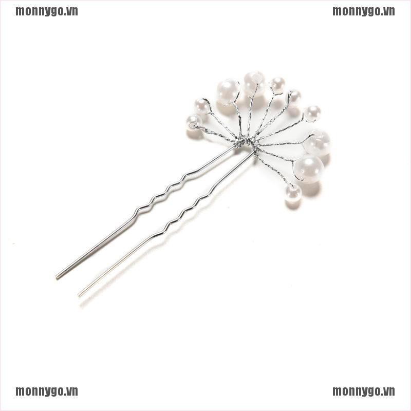 Trâm cài tóc đính hạt ngọc trai trang trí cho đám cưới tiện dụng và bắt mắt