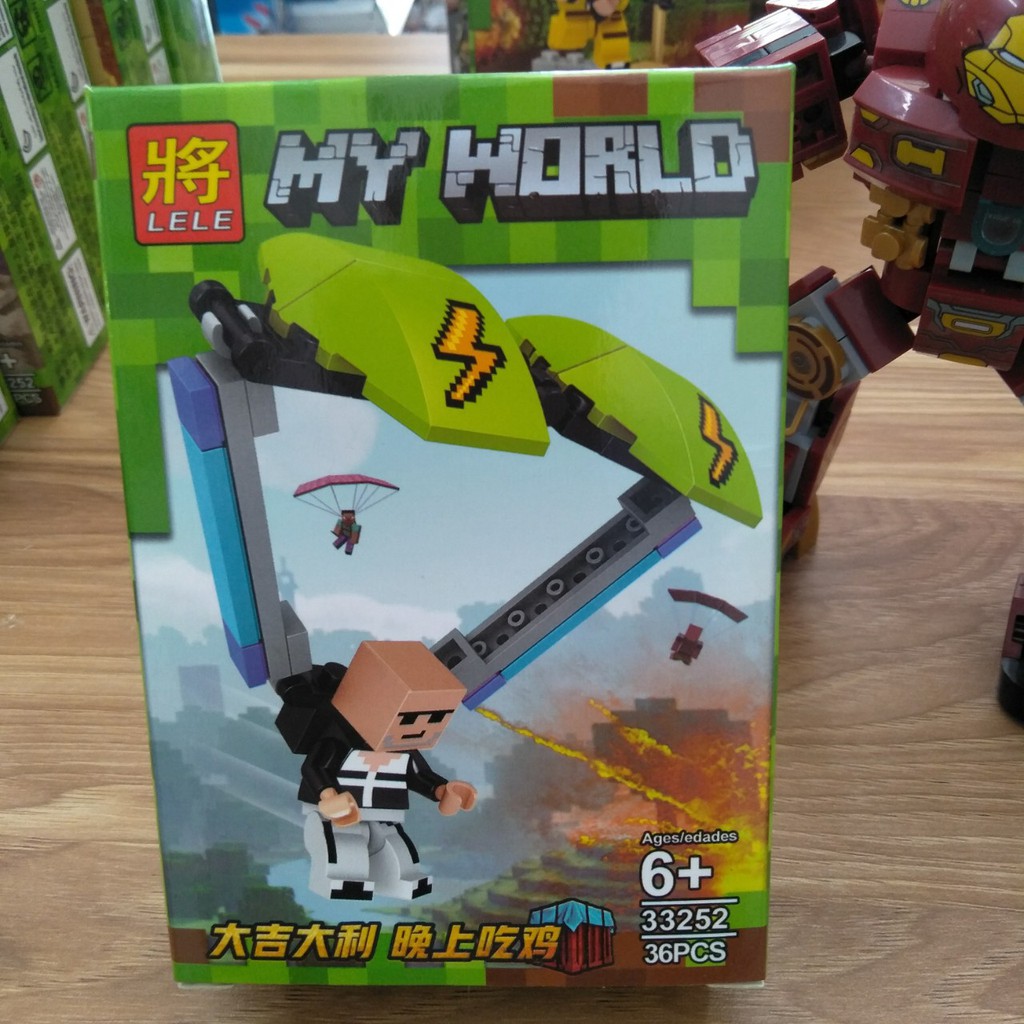 Lắp ráp xếp hình lego minecraft my world 33252 : 8 mẫu lego minecraft (Khách hàng chat chọn mẫu)