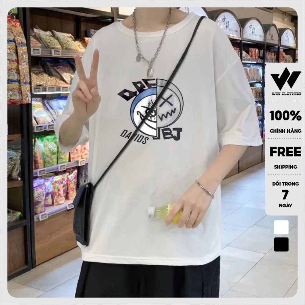 Áo phông unisex form rộng WIIS tay lỡ oversize DAYIDS thời trang nam nữ ulzzang