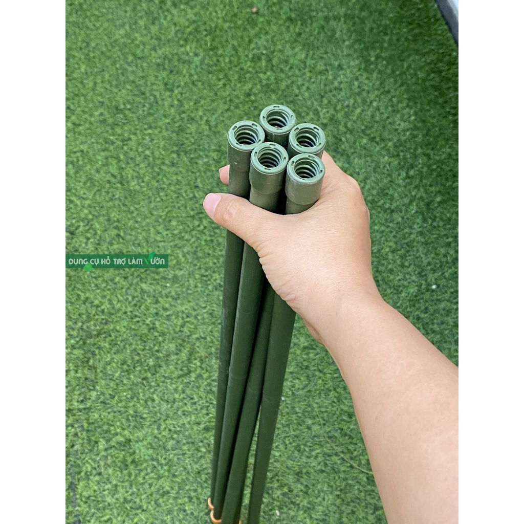 Ống thép đầu nối cam phi 16 dài 90cm set 5 ống - đầu nối màu cam kết nối các ống với nhau