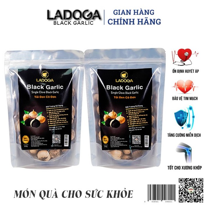 [ Combo 2 túi ] Tỏi đen LADOGA cao cấp lên men tự nhiên 90 ngày - Túi 500g [ New ]