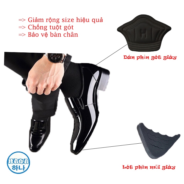 Combo lót giày nam giảm size chống rộng và rớt gót chống đau chân hiệu quả dùng được nhiều loại giày rất tiện dụng