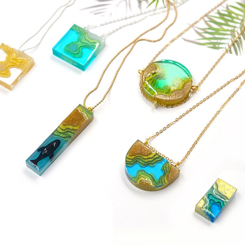 Khuôn Silicone Làm Móc Khóa Hình Hòn Đảo Xinh Xắn