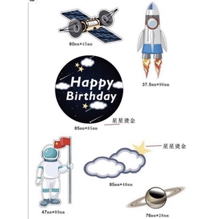 Set Cắm Phi Hành Gia Trang Trí Bánh