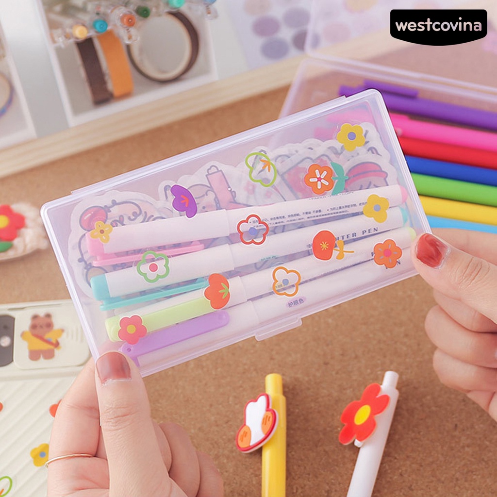 [Hot]✍Hộp Nhựa Đựng Đồ Để Bàn Chống Bụi Có Nắp Đậy Tiện Dụng