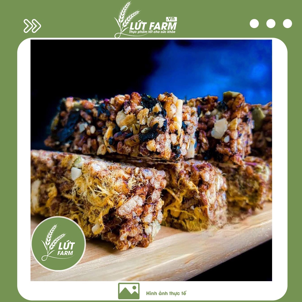 Thanh Gạo Lứt Granola (Granola Bar) Túi Hút Chân Không 250gr